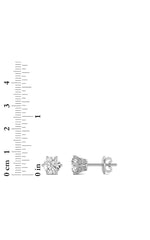 Load image into Gallery viewer, 2CTW Round Shaped Lab Grown Diamond (F/VS) Tulip Head Stud Earrings in 14K Gold
