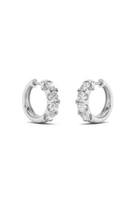 Load image into Gallery viewer, 3CTW Round Shaped Lab Grown Diamond (F/VS) Hoop Earrings in 14K Gold
