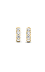Load image into Gallery viewer, 3CTW Round Shaped Lab Grown Diamond (F/VS) Hoop Earrings in 14K Gold
