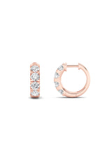 Load image into Gallery viewer, 3CTW Round Shaped Lab Grown Diamond (F/VS) Hoop Earrings in 14K Gold
