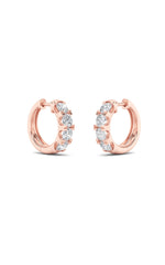 Load image into Gallery viewer, 3CTW Round Shaped Lab Grown Diamond (F/VS) Hoop Earrings in 14K Gold
