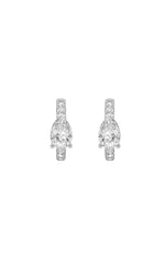 Load image into Gallery viewer, 1.5CTW Pear Shaped Lab Grown Diamond (F/VS) Earring in 14K White Gold
