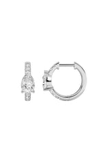 Load image into Gallery viewer, 1.5CTW Pear Shaped Lab Grown Diamond (F/VS) Earring in 14K White Gold
