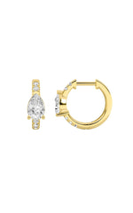Load image into Gallery viewer, 1.5CTW Pear Shaped Lab Grown Diamond (F/VS) Earring in 14K White Gold
