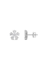 Load image into Gallery viewer, 2.5CTW Pear Shaped Lab Grown Diamond (F/VS) Floral Earrings in 14K Gold
