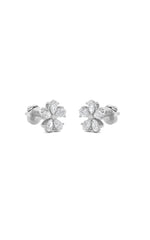 Load image into Gallery viewer, 2.5CTW Pear Shaped Lab Grown Diamond (F/VS) Floral Earrings in 14K Gold
