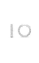 Load image into Gallery viewer, 7CTW Round Shaped Lab Grown Diamond (F/VS) Inside out Hoop Earrings in 14K Gold
