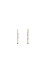 Load image into Gallery viewer, 7CTW Round Shaped Lab Grown Diamond (F/VS) Inside out Hoop Earrings in 14K Gold
