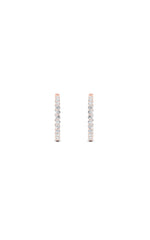 Load image into Gallery viewer, 7CTW Round Shaped Lab Grown Diamond (F/VS) Inside out Hoop Earrings in 14K Gold
