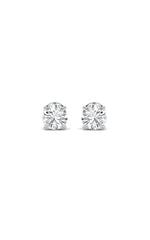 Load image into Gallery viewer, 2CTW Round Shaped Lab Grown Diamond (F/VS) Hidden Halo Stud Earrings in 14K Gold
