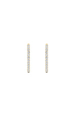 Load image into Gallery viewer, 5CTW Round Shaped Lab Grown Diamond (F/VS) Inside Out Hoop Earrings in 14K Gold
