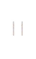 Load image into Gallery viewer, 5CTW Round Shaped Lab Grown Diamond (F/VS) Inside Out Hoop Earrings in 14K Gold
