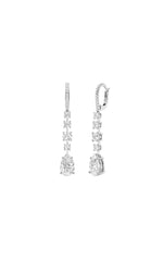 Load image into Gallery viewer, 4.5CTW Pear Shaped Lab Grown Diamond (F/VS) Dangle Earrings in 14K Gold
