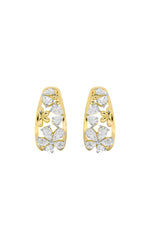 Load image into Gallery viewer, 4.5CTW Pear Shaped Lab Grown Diamond (F/VS) Fancy Flower Earrings in 14K Gold
