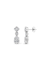 Load image into Gallery viewer, 5CTW Pear Shaped Lab Grown Diamond (F/VS) Dangle Earrings in 14K Gold
