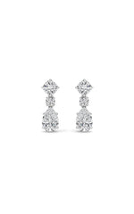 Load image into Gallery viewer, 5CTW Pear Shaped Lab Grown Diamond (F/VS) Dangle Earrings in 14K Gold
