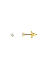 Load image into Gallery viewer, 0.25CTW Round Shaped Lab Grown Diamond (F/VS) Stud Earrings in 14K Gold
