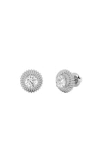 Load image into Gallery viewer, 2CTW Round Shaped Lab Grown Diamond (F/VS) Vintage Inspired Stud Earrings in 14K Gold
