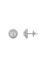 Load image into Gallery viewer, 2CTW Round Shaped Lab Grown Diamond (F/VS) Vintage Inspired Stud Earrings in 14K Gold

