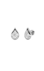 Load image into Gallery viewer, 2CTW Pear Shaped Lab Grown Diamond (F/VS) Stud Earrings in 14K Gold
