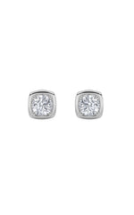 Load image into Gallery viewer, 2CTW Round Shaped Lab Grown Diamond (F/VS) Stud Earrings in 14K Gold
