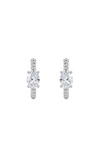 Load image into Gallery viewer, 1CTW Oval Shaped Lab Grown Diamond (F/VS) Hoop Earrings in 14K Gold
