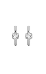 Load image into Gallery viewer, 0.5CTW Round Shaped Lab Grown Diamond (F/VS) Hoop Earrings in 14K Gold

