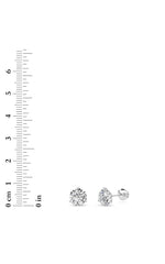 Load image into Gallery viewer, 3.5CTW Round Shaped Lab Grown Diamond (G/VS) Three Prong Martini Stud Earrings in 14K White Gold
