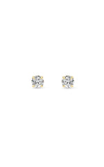 Load image into Gallery viewer, 0.5CTW Round Shaped Lab Grown Diamond 4 Prong Stud Earrings in 14K Gold (F/VS)
