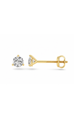 Load image into Gallery viewer, 0.5CTW Round Shaped Lab Grown Diamond (F/VS) Stud Earrings in 14K Gold
