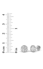 Load image into Gallery viewer, 4CTW Round Shaped Lab Grown Diamond (F/VS) Stud Earrings in 14K Gold
