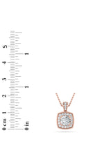 Load image into Gallery viewer, 0.75CTW Round Shaped Lab Grown Diamond (F/VS) Halo Pendant in 14K Gold
