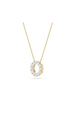 Load image into Gallery viewer, 2CTW Round Shaped Lab Grown Diamond (F/VS) Circle Pendant in 14K Gold
