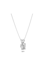 Load image into Gallery viewer, 2CTW Elongated Cushion Shaped Lab Grown Diamond (F/VVS) Split Bale Solitaire Pendant in 14K Gold
