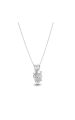 Load image into Gallery viewer, 3CTW Oval Shaped Lab Grown Diamond (F/VS) Split Bale Solitaire Pendant in 14K Gold
