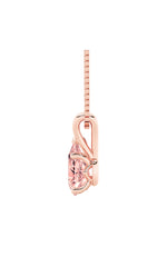 Load image into Gallery viewer, 2CTW Pear Shaped Lab Grown Diamond (F/VS) Split Bale Solitaire Pendant in 14K Gold
