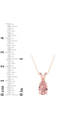 Load image into Gallery viewer, 3CTW Pear Shaped Lab Grown Diamond (F/VS) Split Bale Solitaire Pendant in 14K Gold
