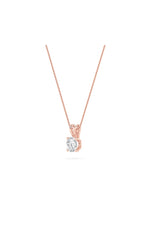 Load image into Gallery viewer, 1CTW Round Shaped Lab Grown Diamond (F/VS) Split Bale Solitaire Pendant in 14K Gold
