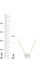 Load image into Gallery viewer, 1CTW Oval Shaped Lab Grown Diamond (F/VS) East West Solitaire Necklace in 14K Gold
