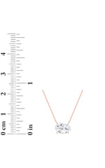 Load image into Gallery viewer, 1CTW Oval Shaped Lab Grown Diamond (F/VS) East West Solitaire Necklace in 14K Gold

