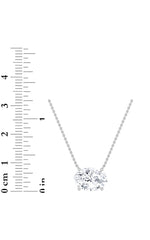 Load image into Gallery viewer, 3CTW Oval Shaped Lab Grown Diamond (F/VS) East West Solitaire Necklace in 14K Gold

