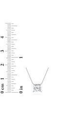 Load image into Gallery viewer, 1CTW Princess Shaped Lab Grown Diamond (F/VS) Solitaire Necklace in 14K Gold
