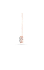 Load image into Gallery viewer, 1CTW Princess Shaped Lab Grown Diamond (F/VS) Solitaire Necklace in 14K Gold
