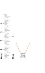 Load image into Gallery viewer, 1CTW Princess Shaped Lab Grown Diamond (F/VS) Solitaire Necklace in 14K Gold
