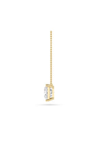 Load image into Gallery viewer, 2CTW Princess Shaped Lab Grown Diamond (F/VS) Solitaire Necklace in 14K Gold
