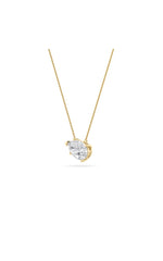 Load image into Gallery viewer, 3CTW Pear Shaped Lab Grown Diamond (F/VS) East West Solitaire Necklace in 14K Gold
