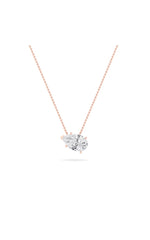 Load image into Gallery viewer, 3CTW Pear Shaped Lab Grown Diamond (F/VS) East West Solitaire Necklace in 14K Gold
