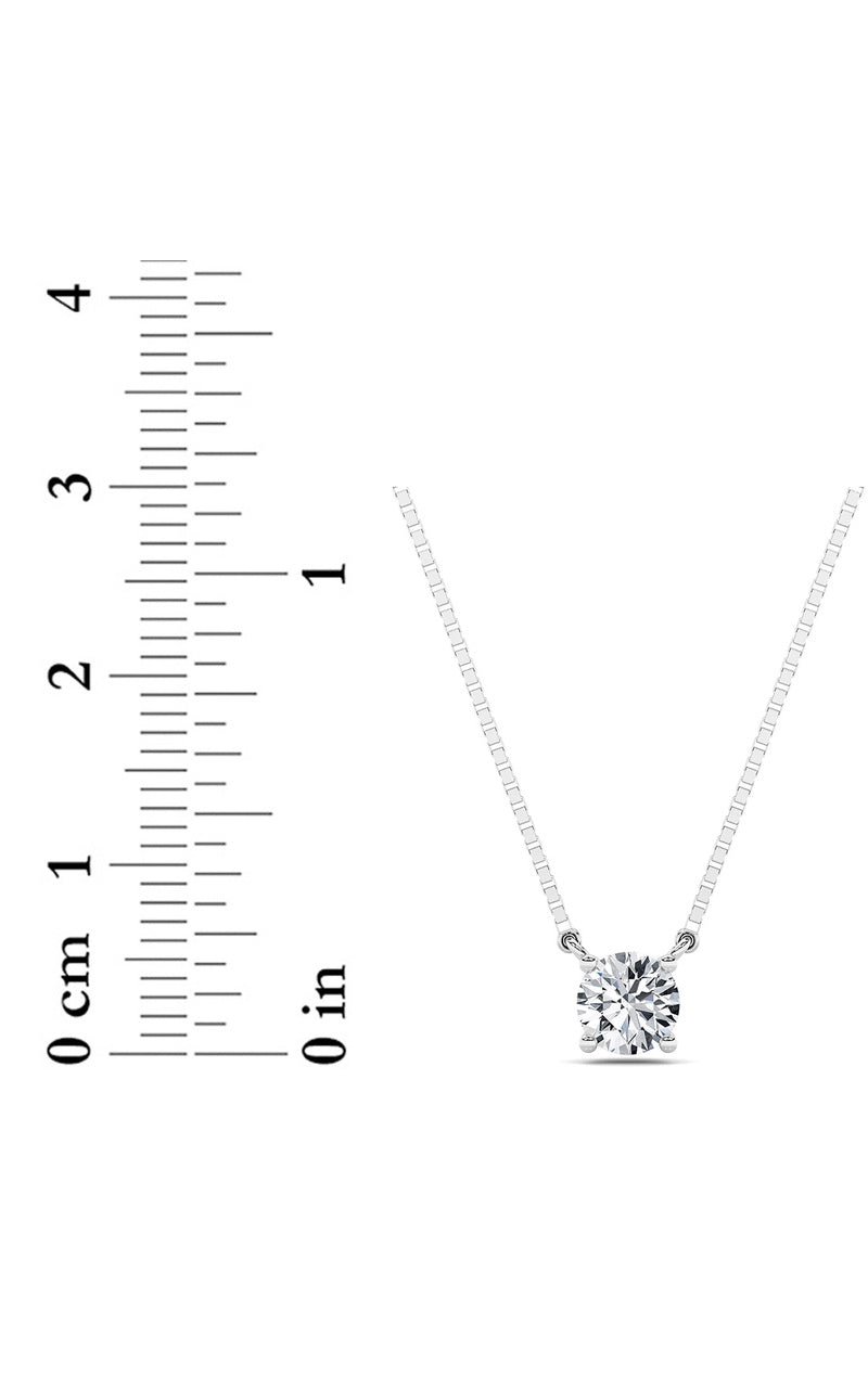 0.5CTW Round Shaped Lab Grown Diamond (F/VS) Necklace in 14K Gold