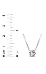 Load image into Gallery viewer, 1CTW Round Shaped Lab Grown Diamond (F/VS) Solitaire Necklace in 14K Gold

