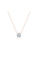 Load image into Gallery viewer, 1CTW Round Shaped Lab Grown Diamond (F/VS) Solitaire Necklace in 14K Gold

